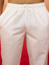 Men's White Rust Jamdani Kurta Pyjama Set
